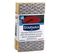 STARWAX Non-Scratch Sponges - 3 x 2 - Cleans Without Scratching Delicate Kitchen Surfaces Silver