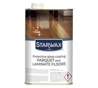 STARWAX Protective Gloss Restorer for Parquet & Laminate Floors - Shine Restorer & Scratch Concealer - Long-Lasting Protection, Non-Slip Finish - 1L (Up to 30m²)