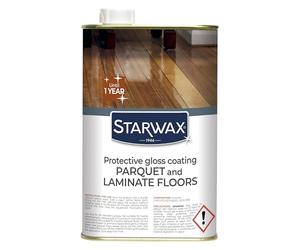 STARWAX Protective Gloss Restorer for Parquet & Laminate Floors - Shine Restorer & Scratch Concealer - Long-Lasting Protection, Non-Slip Finish - 1L (Up to 30m²)
