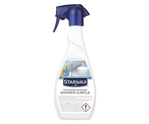 STARWAX Shower Cleaner & Limescale Remover - Removes Soap Scum & Water Marks - Multi-Surface Bathroom Spray for Glass, Tiles & Taps - Streak-Free Shine - 500ml