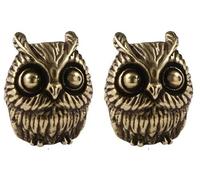 StarWay 2pcs Animal Cute Owl EDC Out Brass Knife Beads Umbrella Rope Cord Outdoor Knife Pendant Paracord Lanyard Bead