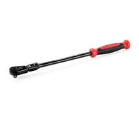 STARWORK TRUE MECHANIC™ 1/2" Drive 90 Tooth Dust-Proof Black Chrome Locking Flex Ratchet, 20" Length
