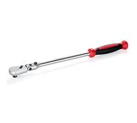 STARWORK True Mechanic™ 1/2" Drive 90 Tooth Dust-Proof Matte Chrome Locking Flex Ratchet, 20" Length
