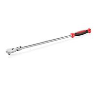 STARWORK TRUE MECHANIC™ 1/2" Drive 90 Tooth Dust-Proof Matte Chrome Locking Flex Ratchet, 27-3/8" Length