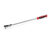 STARWORK TRUE MECHANIC™ 1/2" Drive 90 Tooth Dust-Proof Mirror Chrome Locking Flex Ratchet, 27-3/8" Length