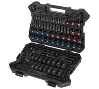 STARWORK TRUE MECHANIC 153-Piece Impact Socket Set, Professional, SAE/Metric