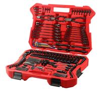 STARWORK True Mechanic™ 305-Piece Mechanics Tool Set with 120-Tooth Reversible Ratcheting Wrench Set, 1/4", 3/8", 1/2" Drive, Professional Metric Set
