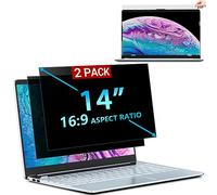 Stary 2 Packs Laptop Privacy Screen 14 Inch, Removable Privacy Screen Filter for 14" Laptop 16:9 Aspect, Anti Spy Glare Blue Light Privacy Shield for Hp/Dell/Acer/Lenovo/ThinkPad/Samsung/Asus/Sony