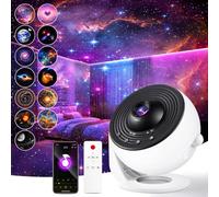 Staryou Galaxy Projector for Bedroom【Pro Max】, Upgraded 4K HD Planetarium Projector with 13Film Discs, 15White Noise Machine&Bluetooth Speaker Star Projector,Remote,Room Decor Gifts for Adults Kids