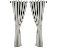 Starz Blackout 2PCS Super Soft Thermal Insulated Eyelet Window Curtains for Living Room Bedroom Home Office Fashion Decoration Drop Noise Reduce 2 Panels Curtain UK (Grey, 90x108)