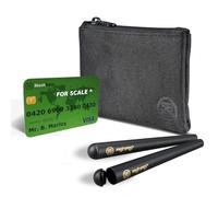 Stash Bros Pocket Smell Proof Bag & 2 Airtight Storage Tubes - Smell Proof Container & More Accessories (Black)