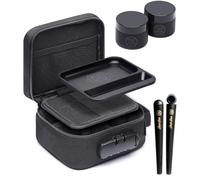 Stash Bros Smell Proof Bag with Magnetic Rolling Tray | Smell Proof Container Stash Box with Modular Docking System & Accessories