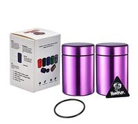 Stash Jar - 2.2oz Smell Proof Storage Container - Airtight - Waterproof - Ideal Size Multi-Use Aluminum Metal Jar