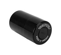 Stash Jar, Versatile Plastic Dampproof Tobacco Stash Box Small Smell Proof Round for Travel (Black)