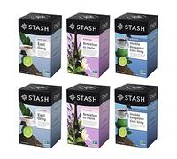 Stash Tea 6-Flavor Assortment Tea, The Earls, 6 Count