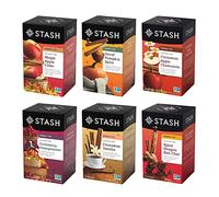 Stash Tea 6-Flavour Assortment Tea, Fall for Autumn, 6 Count