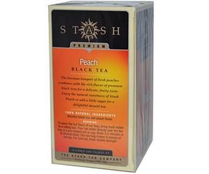Stash Tea Company, Black Tea, Peach, 20 Tea Bags, 1.3 oz (38 g)