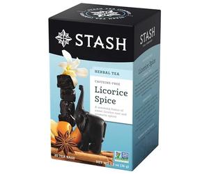Stash Tea Company Premium Licorice Spice Herbal Tea - Caffeine Free - 20 Bags