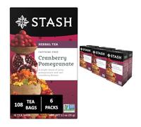 Stash Tea Cranberry Pomegranate Herbal 18 Count Box (Pack of 6)