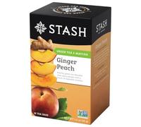 Stash Tea Ginger Peach Green Tea with Matcha, 18 Count