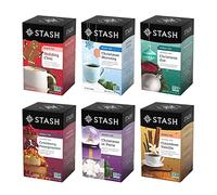 Stash Tea Holidays Are Here Variety Pack Sampler Assortment - Caffeinated, Non-GMO Project Verified Premium Tea with No Artificial Ingredients, 18 Count (Pack of 6) - 108 Bags Total