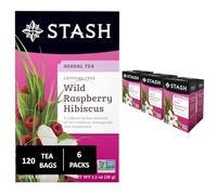 Stash Tea Wild Raspberry Hibiscus Herbal 20 Count Box (Pack of 6)