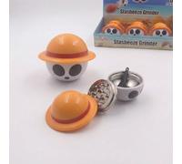 Stasheeze Grinder 40mm Metal Magnetic Herb Coffee Tobacco Crusher with Strong Teeth, Hidden Stash, Funny Skull Face Design, 3 Part