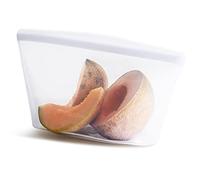 Stasher Reusable Silicone Storage Bag, 8 Cup Bowl (Clear), Food Prep Container, Lunch, Travel, Makeup, Gym Bag, Freezer, Oven