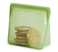 Stasher Platinum Silicone Food Grade Reusable Storage Bag, Green (Stand-Up Mega) | Reduce Single-Use Plastic | Cook, Store, Sous Vide, or Freeze | Leakproof, Dishwasher-Safe, Eco-friendly | 3L