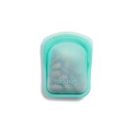 Stasher Premium Silicone Reusable Food Storage Pocket Bag, Aqua | Microwave, Sous Vide, Dishwasher, Oven and Freezer Safe | BPA Free, Leak-free, Eco-friendly, 4 Oz