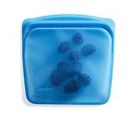Stasher Sandwich Bag (Blueberry) | Reusable Freezer Bags For Travel and Food Storage | Silicone Plastic Food Bags | 21cm x 20.3cm x 1.3cm / 440ml