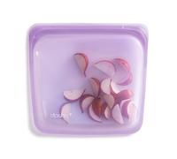 Stasher Silicone Reusable Storage Bag, Sandwich (Purple) | Food Meal Prep Storage Container | Lunch, Travel, Makeup, Gym Bag | Freezer, Oven, Microwave, Dishwasher Safe, Leakproof