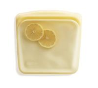 Stasher Silicone Reusable Storage Bag, Sandwich (Yellow) | Food Meal Prep Storage Container | Lunch, Travel, Makeup, Gym Bag | Freezer, Oven, Microwave, Dishwasher Safe, Leakproof