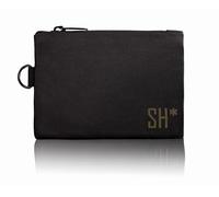 STASHIC Smell Proof Bag - Pocket Pouch - Activated Carbon Lining - Zero Smell Storage - SH* (Black/Zip/Green Logo)
