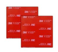 STASS 80mm*80mm 2-pack Double Sided Sticky Pads, Extra Strong Tape, Waterproof. Adhesive Pads for use Indoors, Outdoors, Home, Office