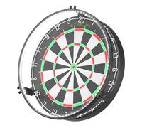 STASUN 360° Dartboard Light,White LED Darts Lighting,Dimmable Dart Board Surround Ring Lighting System,12W 6500K Magnetic Darts Light and Accessories for the Whole Board