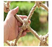 Stasy Kids Climbing Net, Decorative Hemp Rope Net for Playground Cargo Netting Protection Net Giant Outdoor Playing(Size:1X2M(3X7FT))