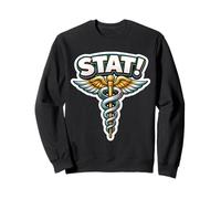Stat Paramedic Slang Medic Inside Joke Doctor Phrase Funny Sweatshirt