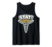 Stat Paramedic Slang Medic Inside Joke Doctor Phrase Funny Tank Top