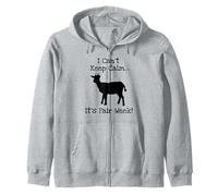 State and County Fair Joke Goat Farm Animal Barn Showing Zip Hoodie