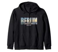 State Berlin Germany Holiday Berlin City Vintage Zip Hoodie