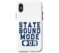 State Bound Mode On - Fun School Competition Saying Blue Case for iPhone X/XS