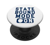 State Bound Mode On - Fun School Competition Saying Blue PopSockets Adhesive PopGrip