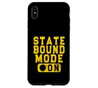 State Bound Mode On - Fun School Competition Saying Yellow Case for iPhone XS Max