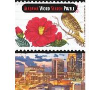 State-by-State Word Search: Alabama Word Search Puzzle Yellowhammer state the 22nd state of the USA / 8.5 x 11" 135 Pages