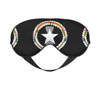 State Emblem of Northern Mariana Islands Printing Rest Sleep Eye Mask, Soft Eye Mask for Home & Camping, Blocks Light, Comfortable for Most Users