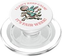State Fair Bunny Rabbit I can't keep calm it's fair week PopSockets PopGrip for MagSafe