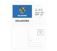 State Flag Contour Oklahoma Postcard Card Important Person Anniversary