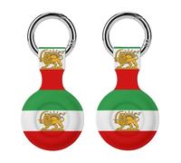 State Flag of Iran Silicone Case for Airtag Holder Keyring with Item Tag Finders Accessories