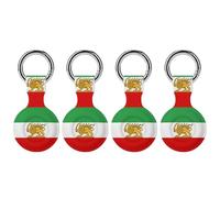 State Flag of Iran Silicone Case for Airtag Holder Keyring with Item Tag Finders Accessories